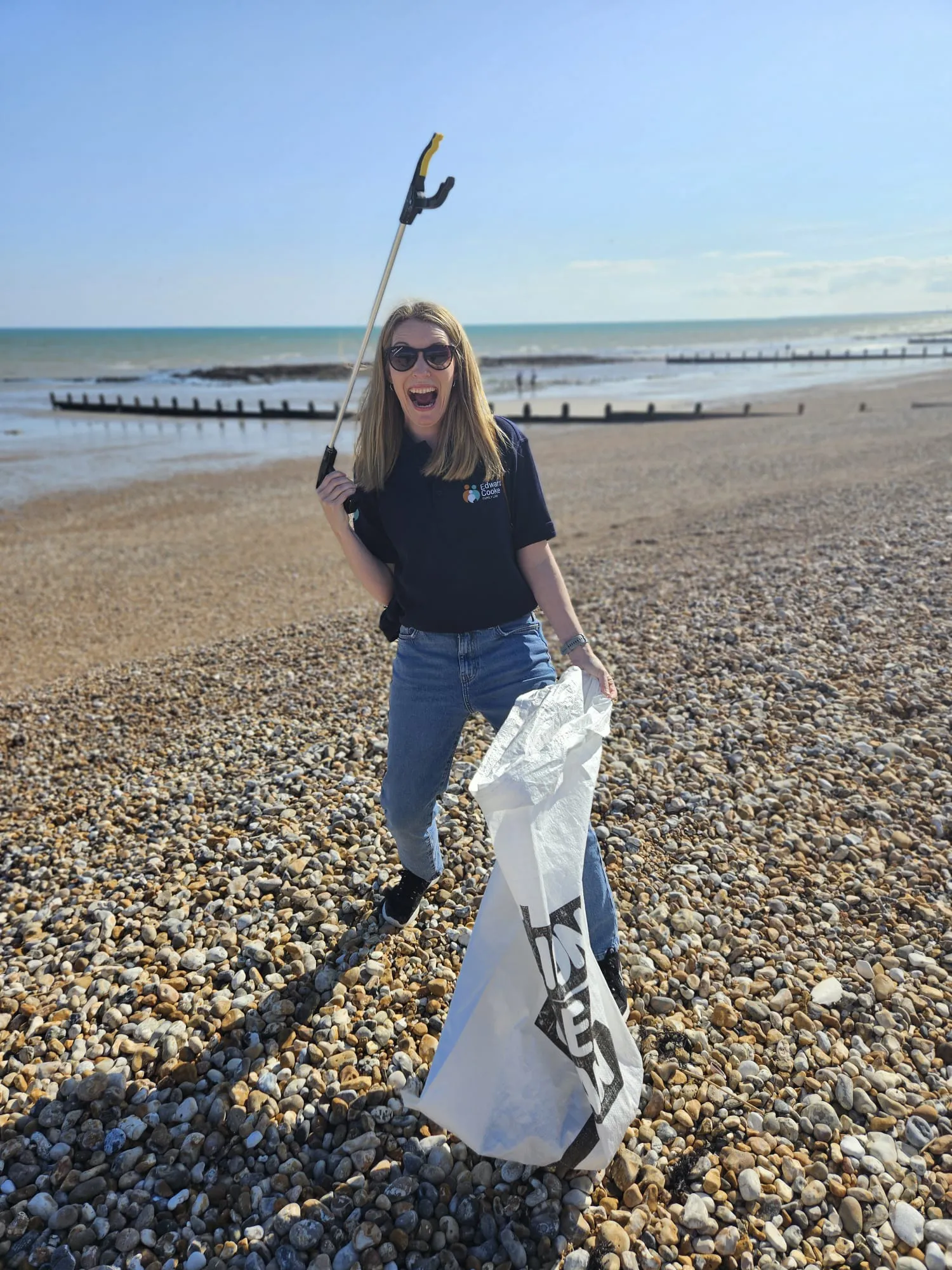Edward Cooke Family Law team beach clean for surfers against sewage