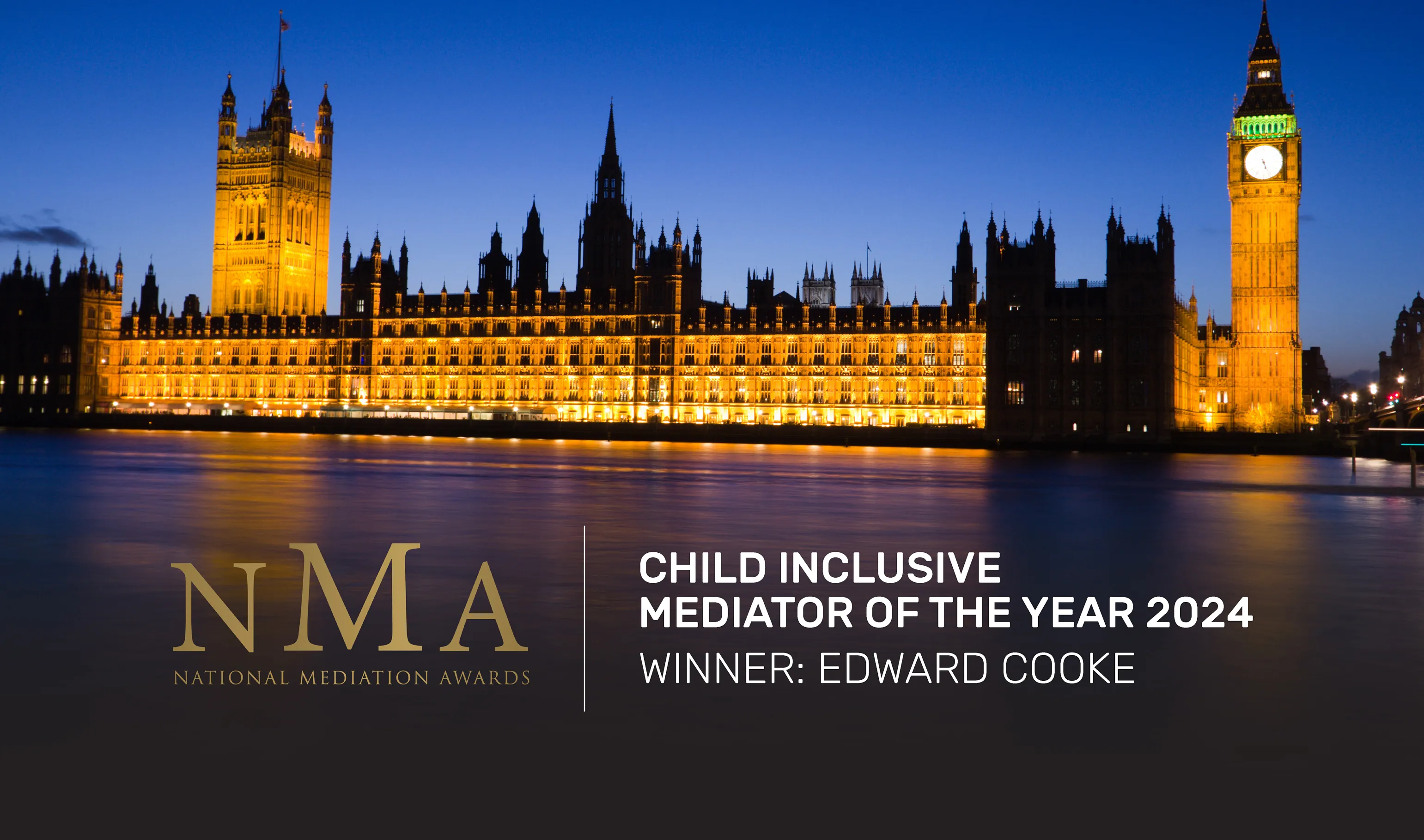 Edward Cooke wins national Child-Inclusive Mediation Award at the National Mediation Awards 2024