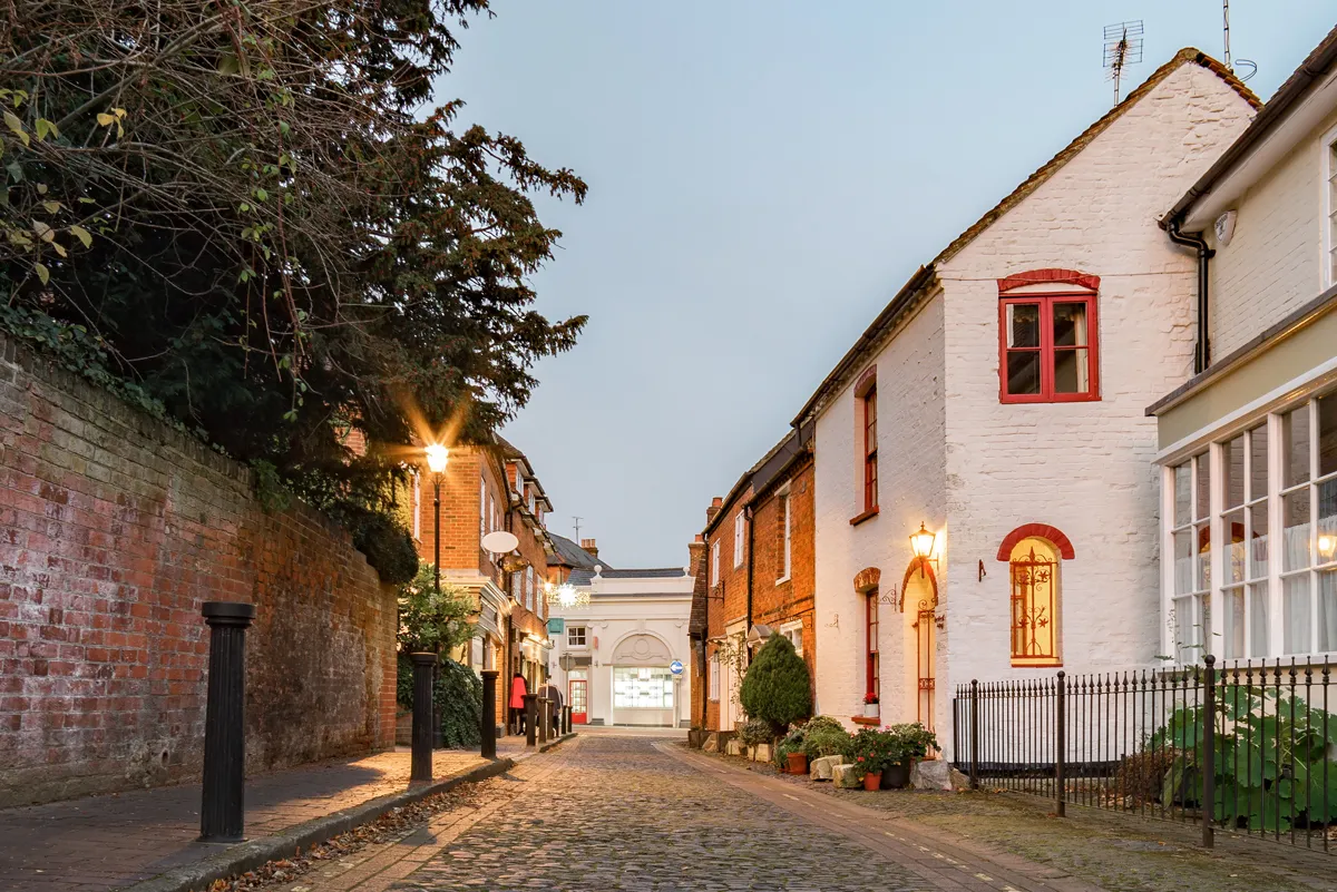 Picture of pretty street in Farnham, Surrey