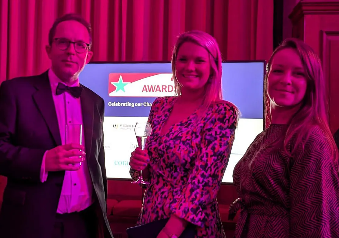 Edward Cooke, Victoria Maxwell and Jelena Korobkova at the Resolution Awards 2024